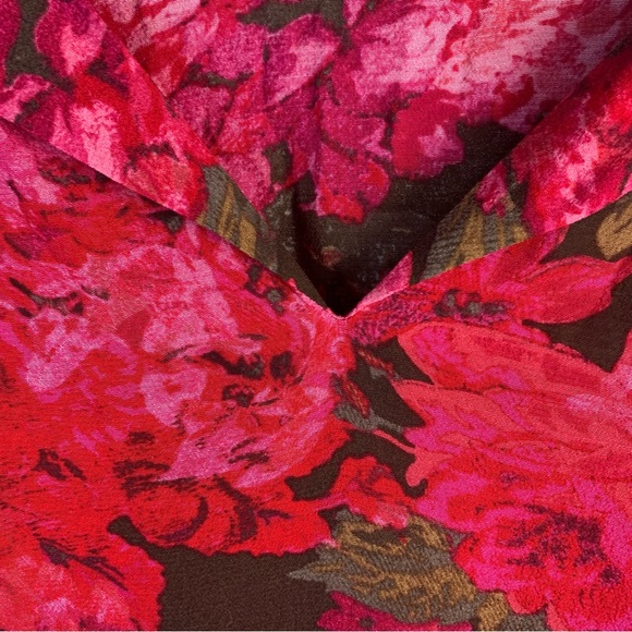 JJill floral long sleeve blouse top. Size M - Picture 3 of 9